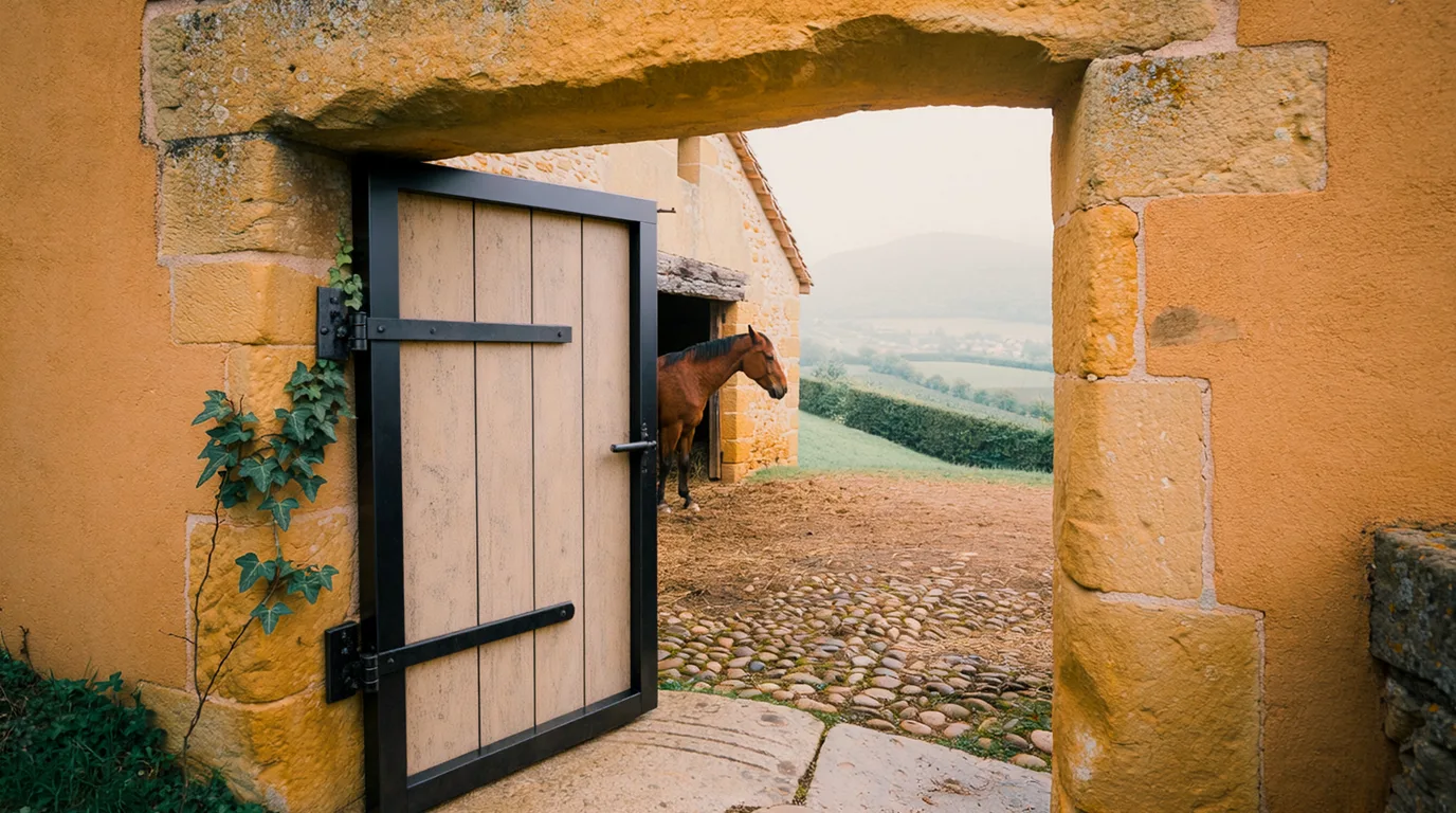 Entrée, L'Écurie des Lutins, centre équestre à Saulce-sur-Rhône