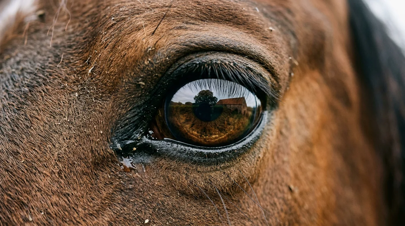 Un regard de cheval, L'Écurie des Lutins, Saulce-sur-Rhône