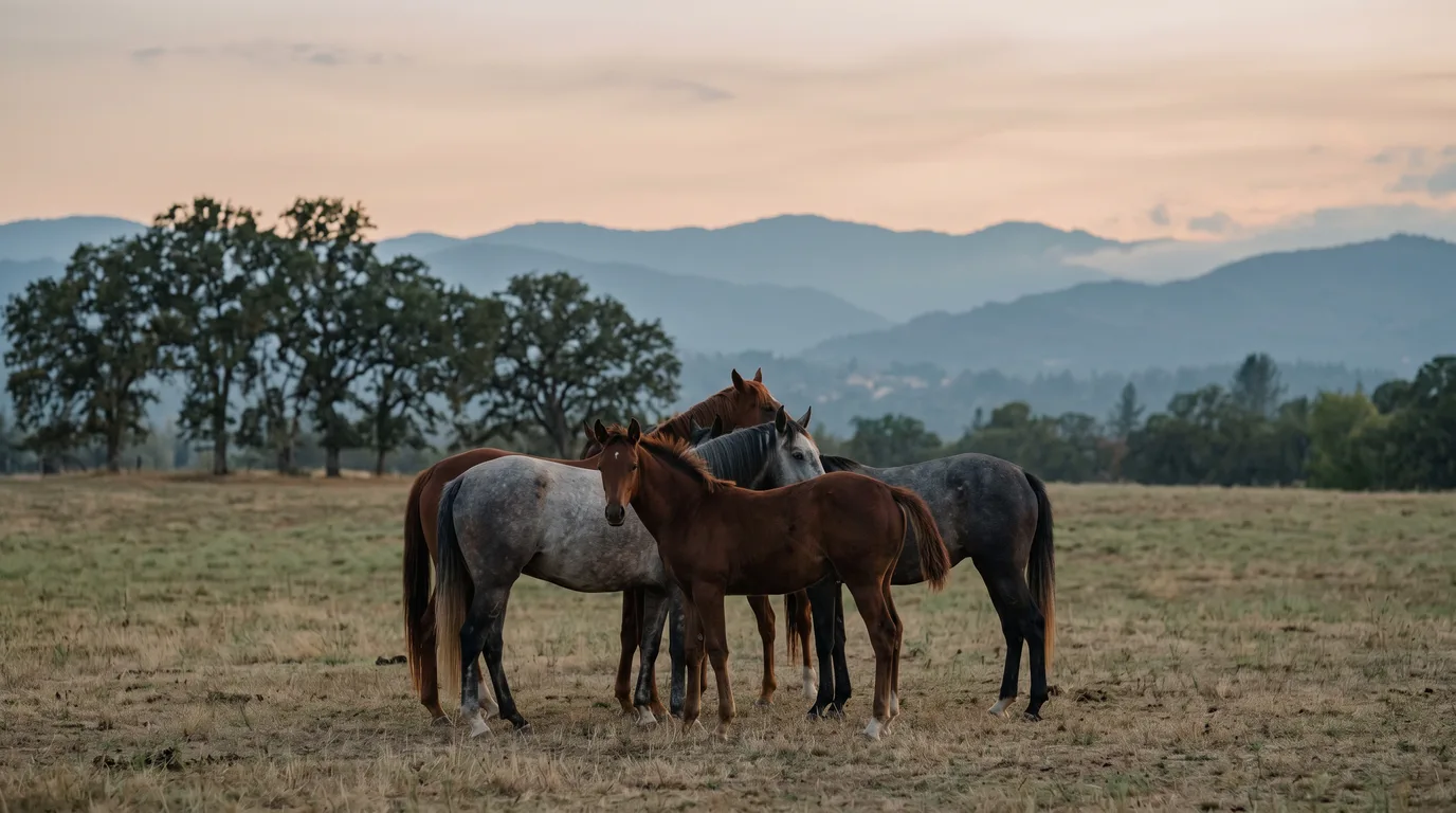 Chevaux en liberté, L'Écurie des Lutins, Drôme